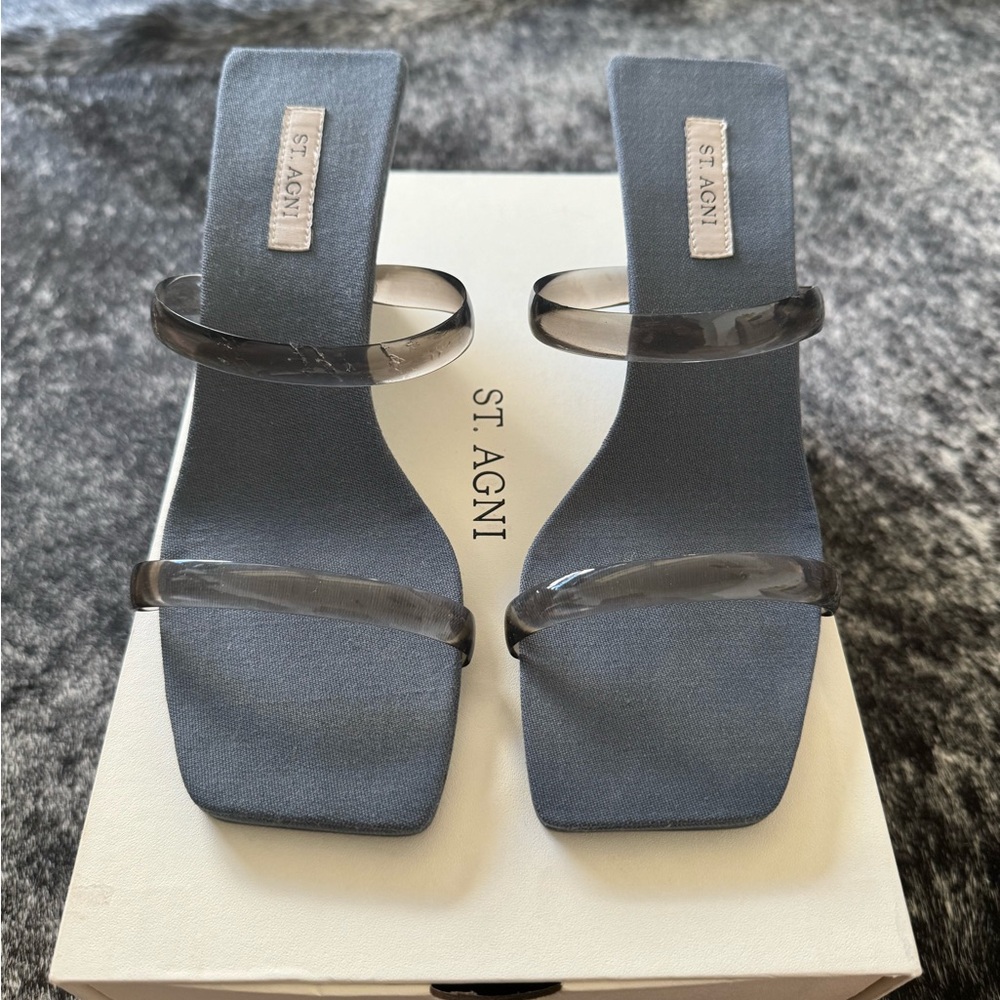 ST. AGNI Transparent Wedge in Slate - Picture 6 of 10